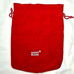 Mont Black Red Velvet Dust Bag